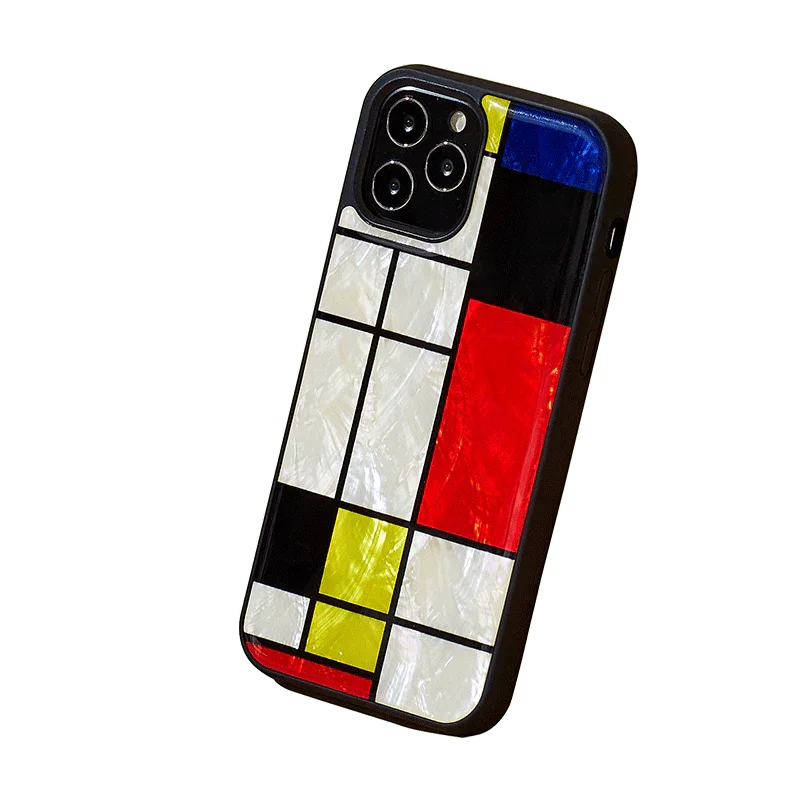 Ikins Series Case For iPhone 12 / 12 Pro - Mondrian - Tashqila Ikins Series Case For iPhone 12 / 12 Pro - Mondrian - Tashqila